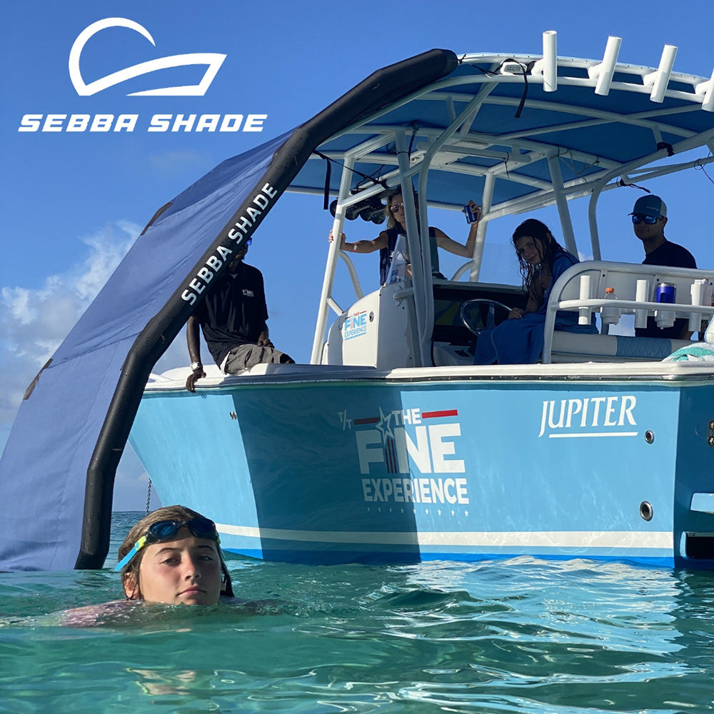 Sebba Shade 8 x 12 ft. Blue Sun Shade f/Boats 26'+ [SS8X12BLU]