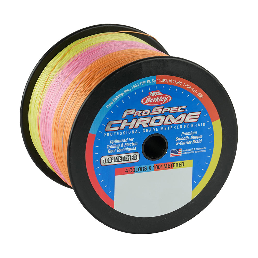 Berkley ProSpec Chrome 4 x 100' Metered Braid - 100lb - 3000yd [1641080]