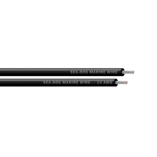 Sea-Dog 14 AWG Black Primary Wire - 100' [8014012]