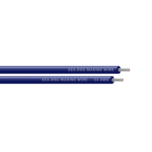 Sea-Dog 14 AWG Dark Blue Primary Wire - 25' [8014060]