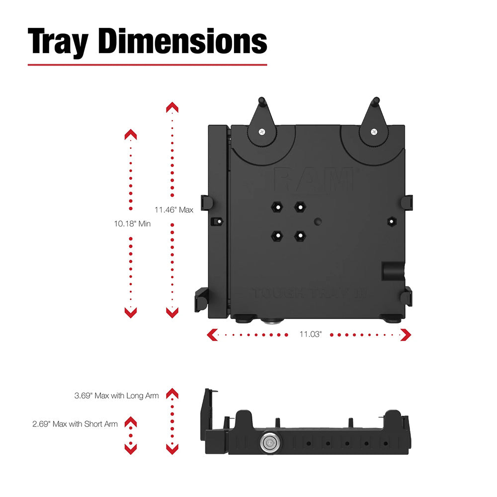RAM Mount RAM No-Drill Laptop Mount f/Sprinter Van + More [RAM-VB-129-SW3]