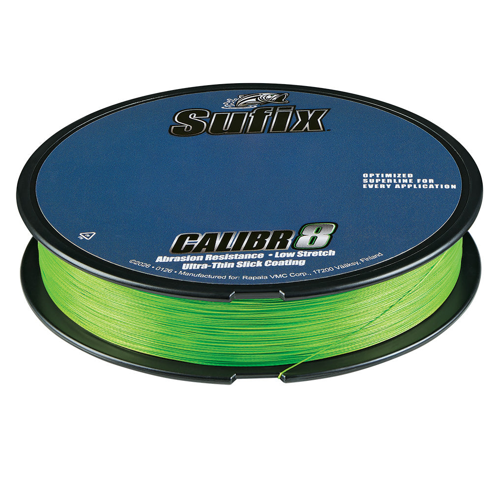 Sufix Calibr8 Braid 300yds 80lb - Neon Lime [694-180L]